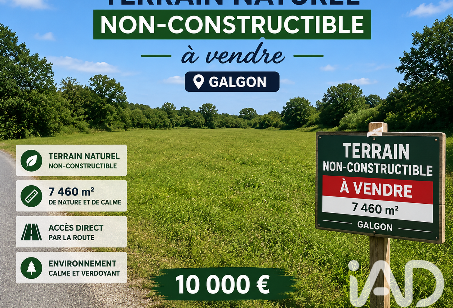 Vente Terrain agricole 7 461 m&sup2; — photo 1