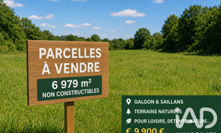 Terrain  6979 m² à vendre à Galgon (33133)