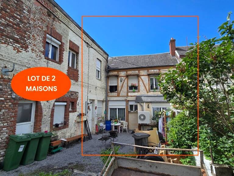 FOURMIES (59) -   Vente lot de 2 maisons (une libre 61 m² et une louée 87 m²) — photo 1