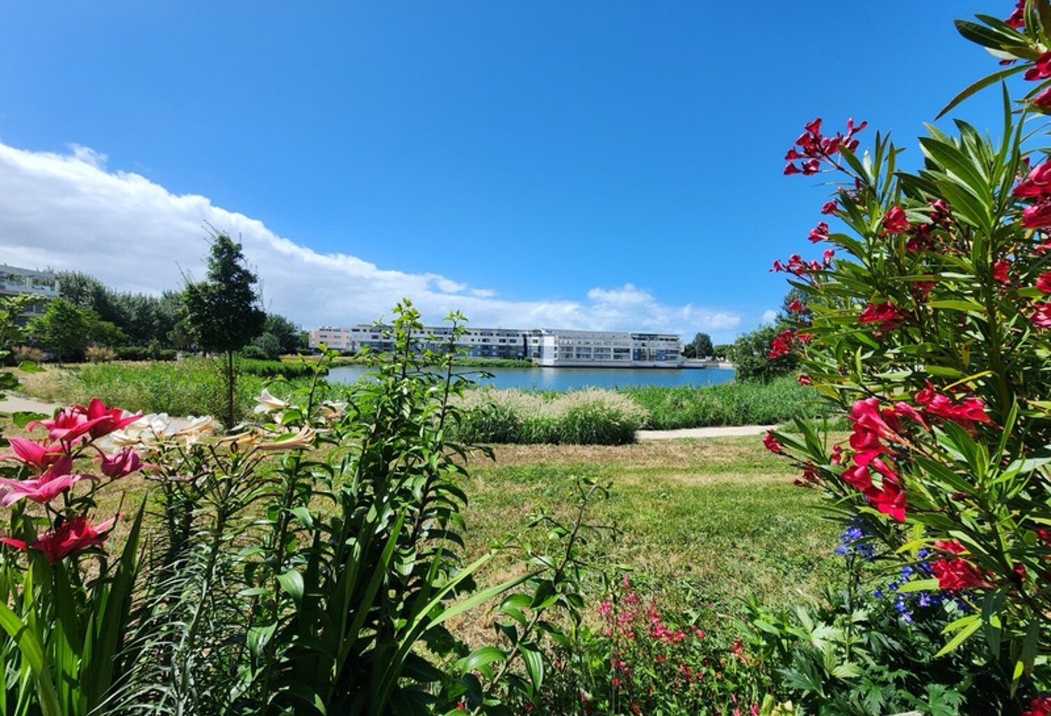 LA ROCHELLE – LES MINIMES – APPARTEMENT T2 AVEC TERRASSE 48m² PLEIN SUD VUE LAC ET PARKING SÉCURISÉ — photo 1