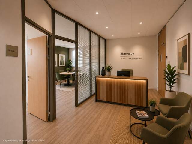 Plateau de bureaux à vendre SAINTE FOY LES LYON (69), bureaux d'une surface de 190 m² (partie privative) et 20 m² de parties communes. Possibilité d'acheter en sus 7 places de stationnement — photo du bien