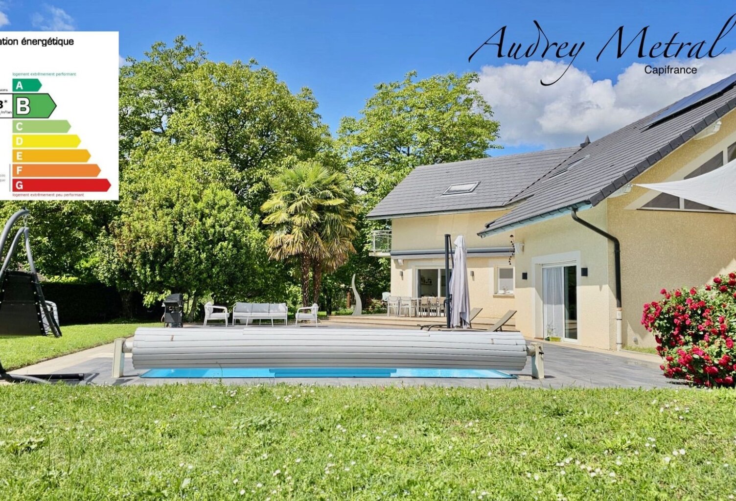 Villa à vendre à Serrières-en-Chautagne avec piscine, à 50 min de Genève et d'Annecy, 35 min d'Aix-Les-Bains et 15 min du Lac du Bourget — photo 1