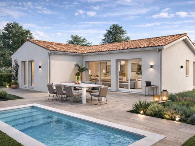Projet de construction d'une maison 90 m² avec terrain à CARRESSE-CASSABER (64) — photo du bien