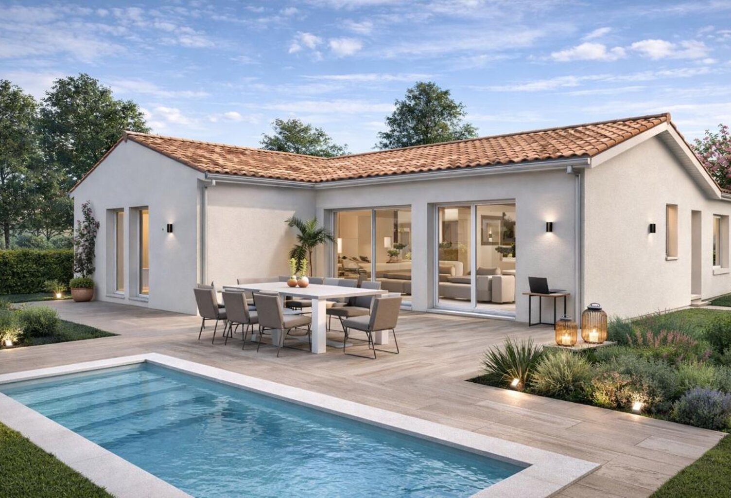 Projet de construction d'une maison 90 m² avec terrain à SAINT-PIERRE-DE-MONS (33) — photo 1