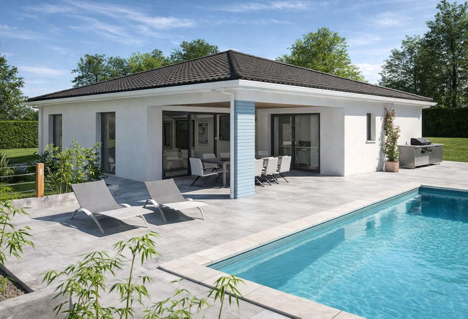 Projet de construction d'une maison 108 m² avec terrain à SAINT-PIERRE-DE-MONS (33) — photo 1