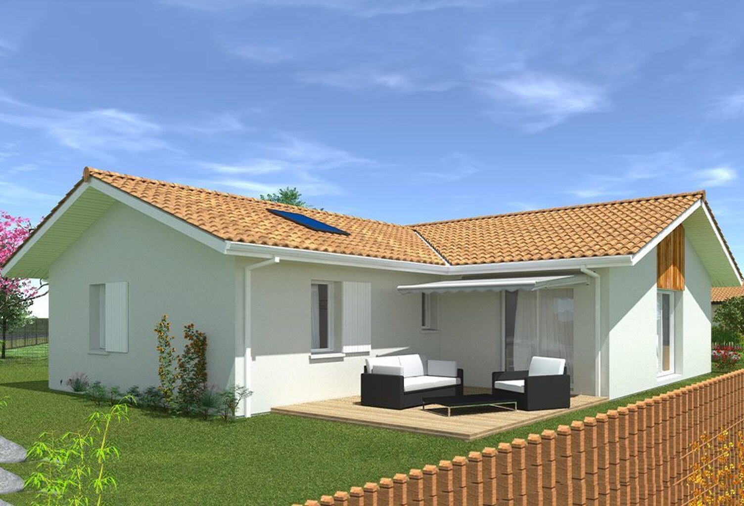 Maison  neuve de 98.51 m² ,3 chambres + garage sur un  terrain de 780m2 à SANGUINET (40) — photo 1