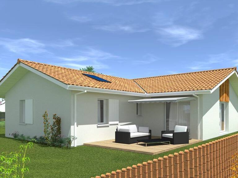 Maison  neuve de 98.51 m² ,3 chambres + garage sur un  terrain de 780m2 à SANGUINET (40) — photo 1
