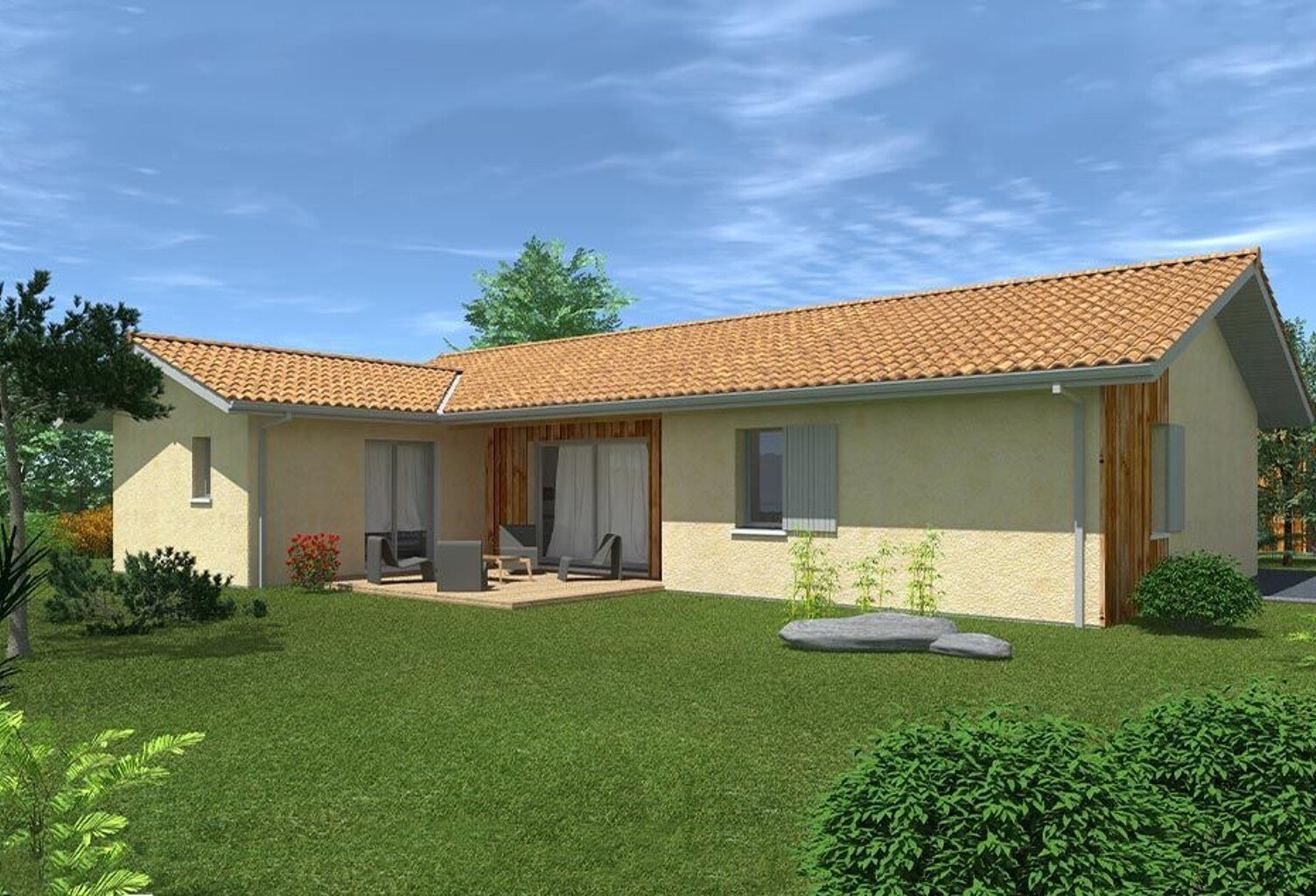 Maison neuve de  119.65 m² sur un  terrain de 930m2  à SANGUINET (40) — photo 1