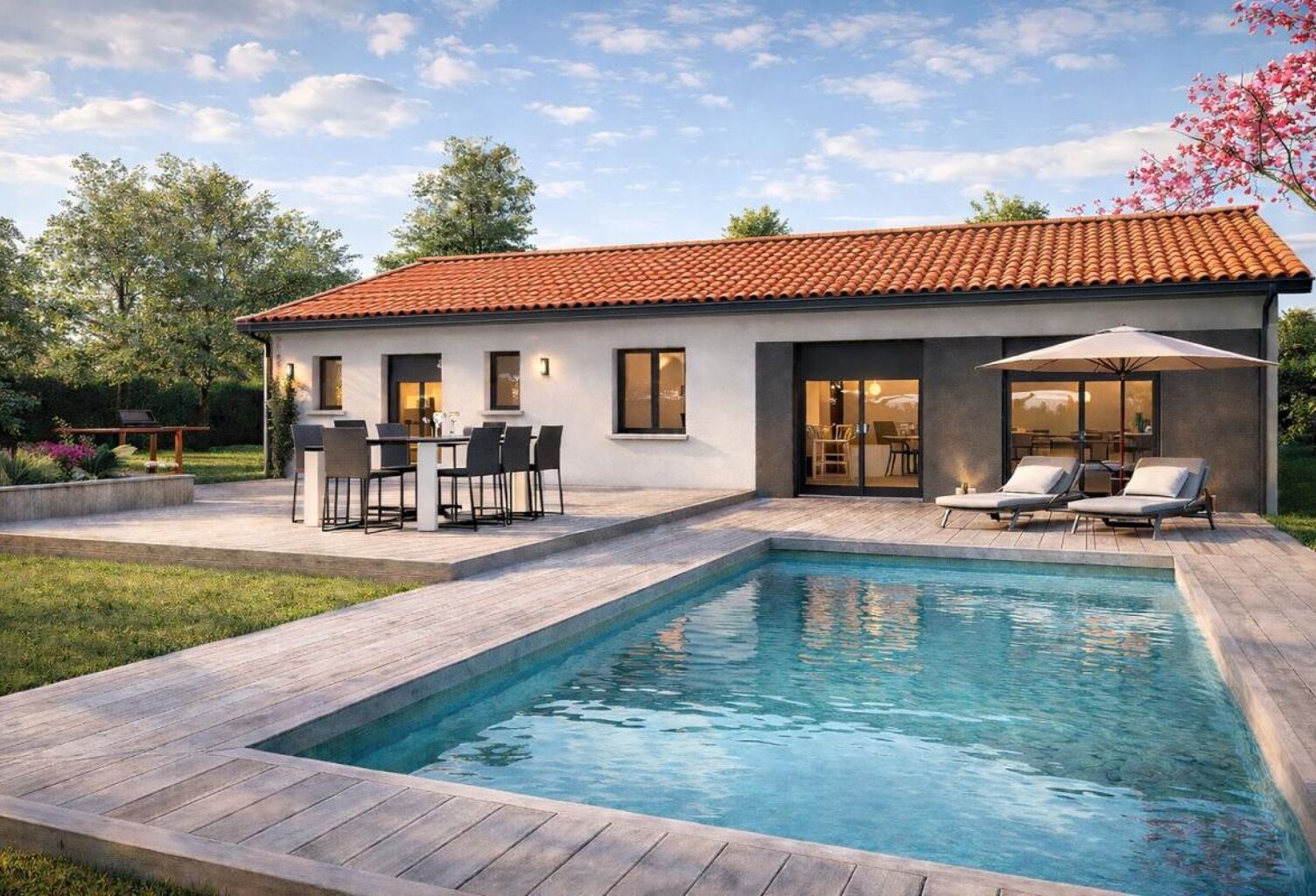 Projet de construction d'une maison 90 m² avec terrain à LE TEICH (33) — photo 1
