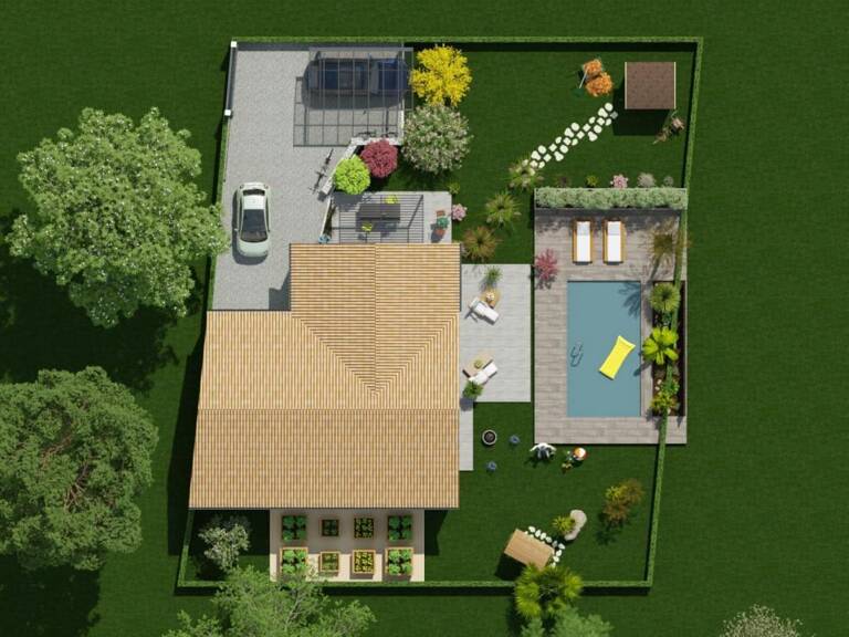 Projet de construction d'une maison 91 m² avec terrain à LE TAILLAN-MEDOC (33) — photo 1