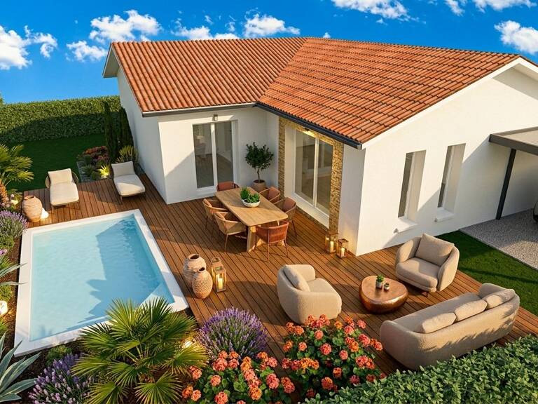 Projet de construction d'une maison 95 m² avec terrain à SAINT-JEAN-DE-MARSACQ (40) — photo 1