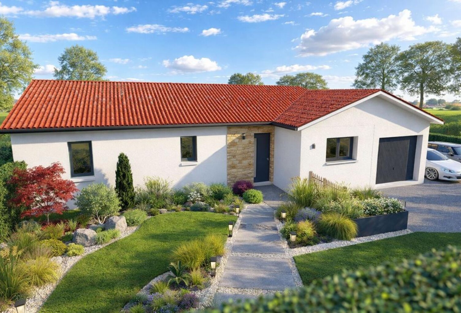 Projet de construction d'une maison 90 m² avec terrain à SAINT-GEOURS-DE-MAREMNE (40) — photo 1