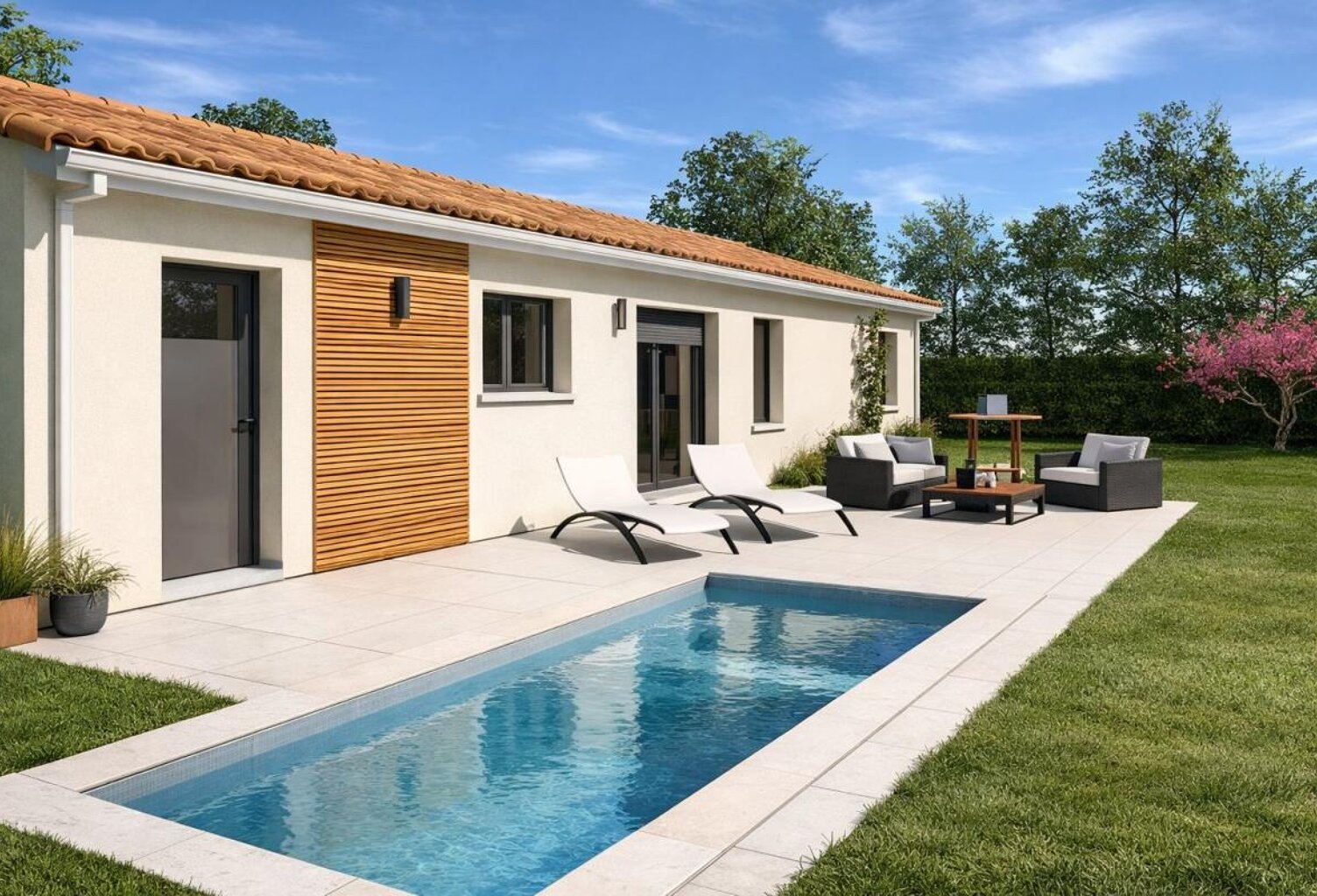 Projet de construction d'une maison 90 m² avec terrain à SAINT-VINCENT-DE-TYROSSE (40) — photo 1