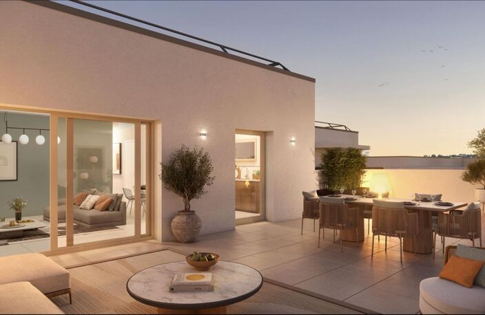 APPARTEMENT TYPE 3 NEUF - VENDU EN VEFA - AVEC BELLE TERRASSE ET PLACE DE PARKING EN SOUS-SOL DANS RÉSIDENCE NEUVE BIEN SITUÉE - — photo 2