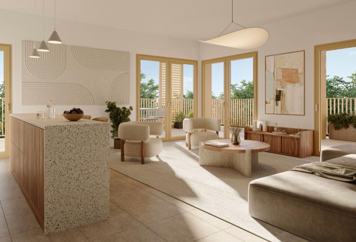Appartement Type 3 Neuf avec spacieuse terrasse de 38,7 m2 exposée OUEST-NORD ET PLACE DE PARKING PRIVATIVE EN SOUS-SOL SÉCURISÉ À Vendre dans résidence neuve en VEFA — photo 1