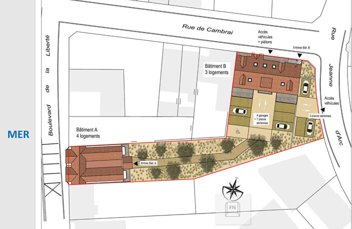 Appartement Ambleteuse  face Mer 4 pièce(s) 85.8 m2 avec terrasse 17m² garage et parking — photo 4