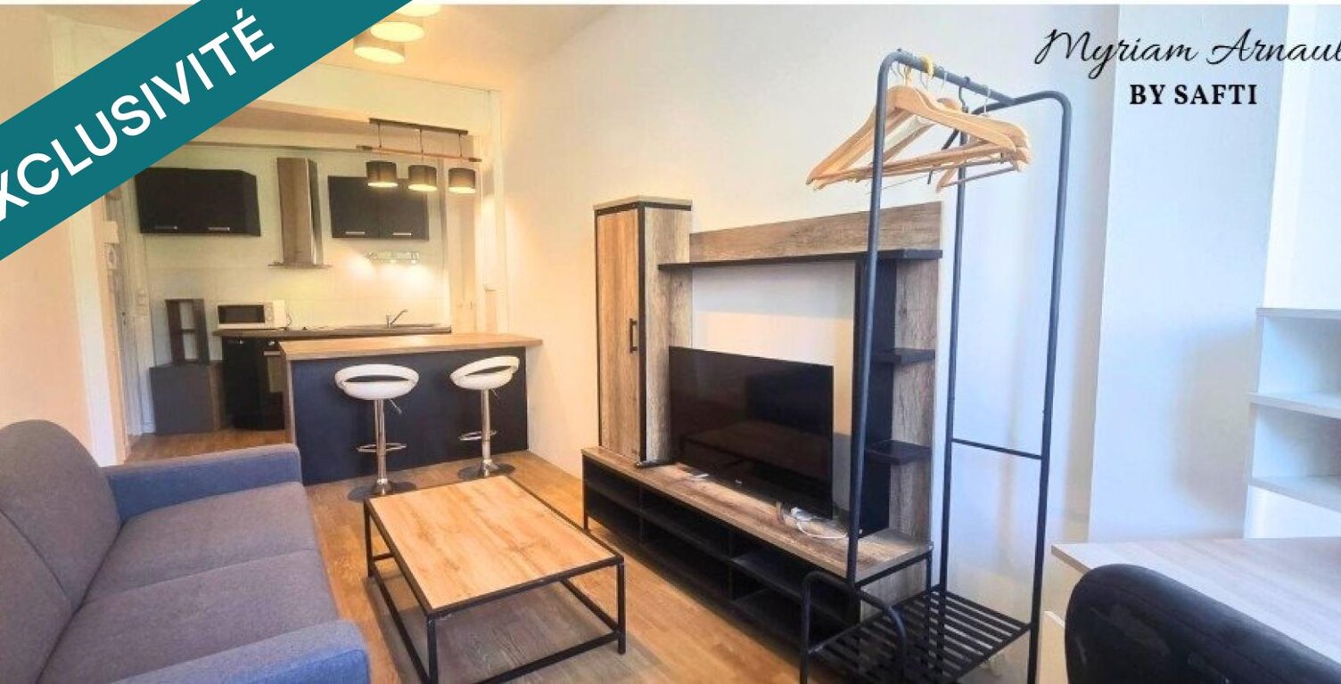 STUDIO MEUBLÉ  : Pièce de Vie avec Cuisine, 1 Salle d'Eau avec WC — photo 1