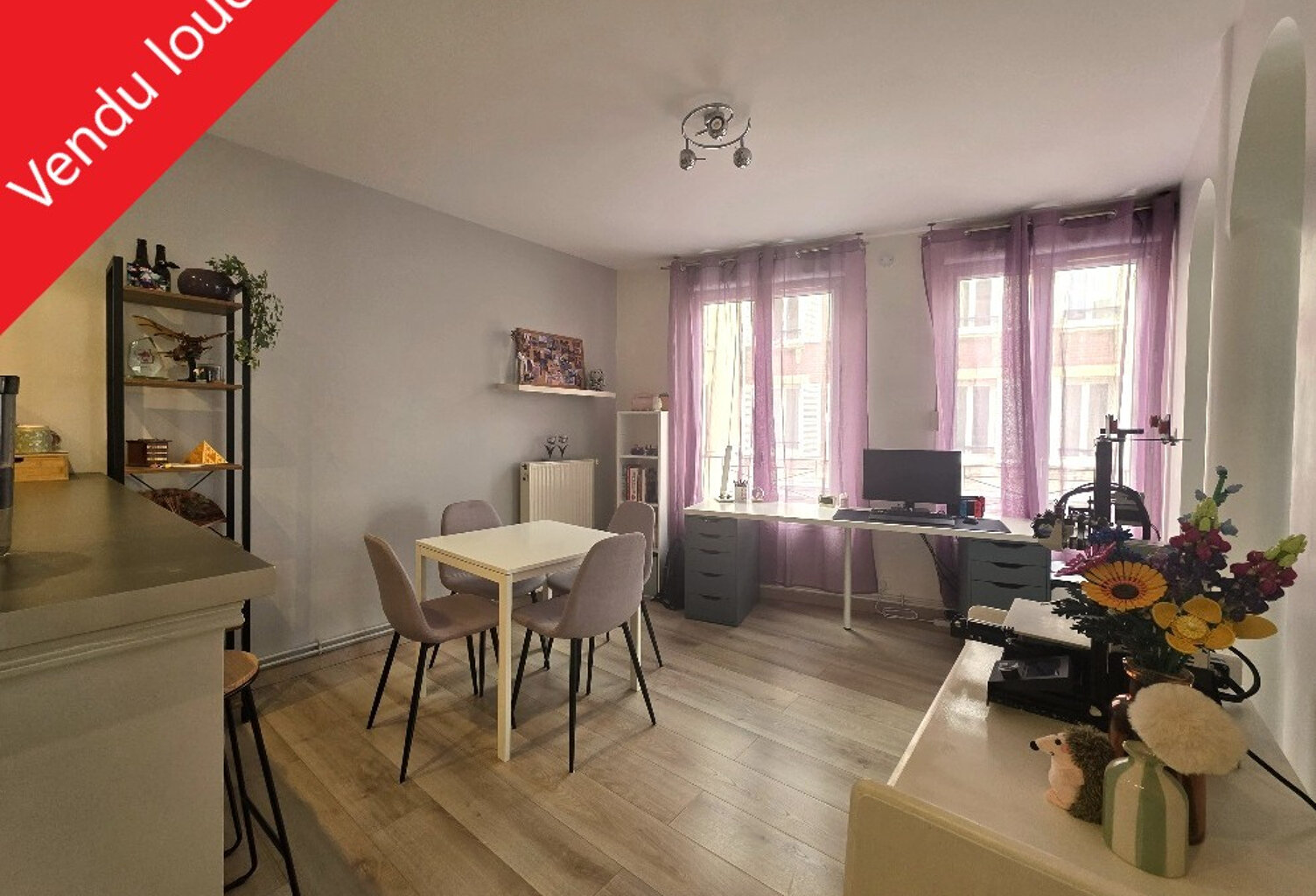 Appartement à vendre  Le Havre Danton  Petit Théâtre 1 chambre  Vendu loué  Investissement locatif — photo 1