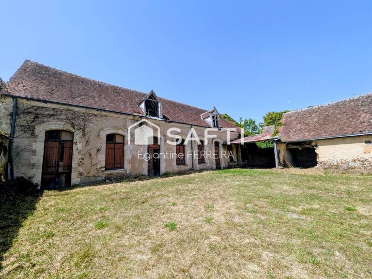COMMUNE DE GRACAY, ENSEMBLE EN PIERRE AVEC JARDIN. — photo 1