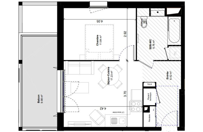 Vente Appartement 2 pièces — photo 4