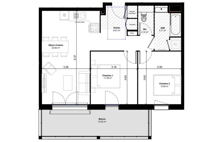Vente Appartement 3 pièces — photo 4