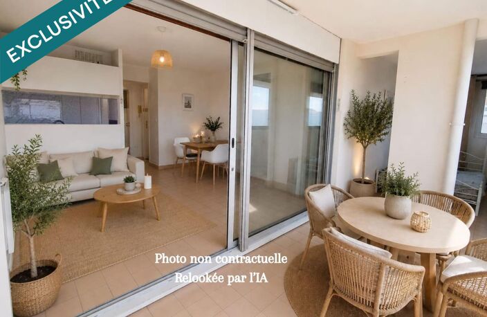 38 m² de lumière en bord de mer  Studio + vaste loggia, rare à Canet Sud — photo 2
