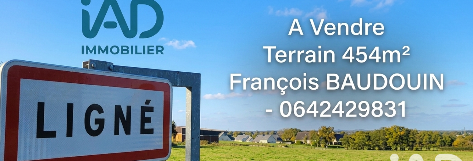 Terrain  454 m² à vendre à Ligné (44850)