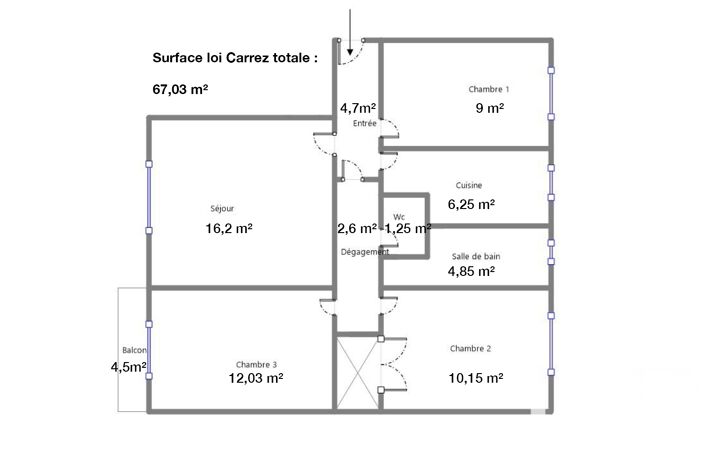 Vente Appartement 4 pièces — photo 2