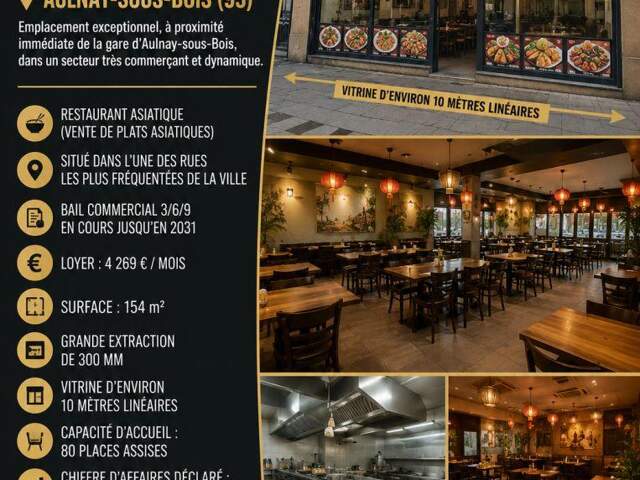 Vente Restaurant 152 m&sup2; — photo du bien