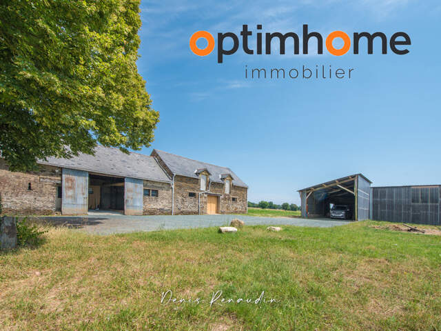Ensemble en pierre à rénover – 340 m² de potentiel habitable – Hangar 223 m² – Terrain 3 109 m² — photo du bien