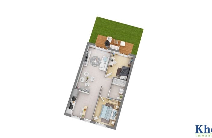 Maison à vendre 3 pièces MONT-SAINT-MARTIN PIEDMONT (54) — photo 2