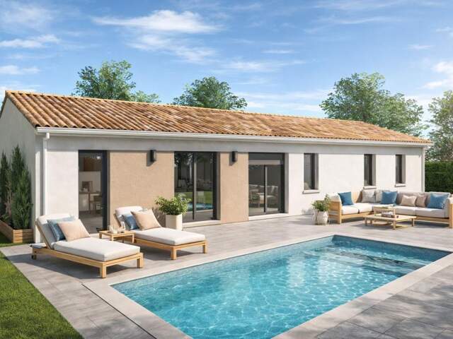 Projet de construction d'une maison 100 m² avec terrain à BIAUDOS (40) — photo du bien