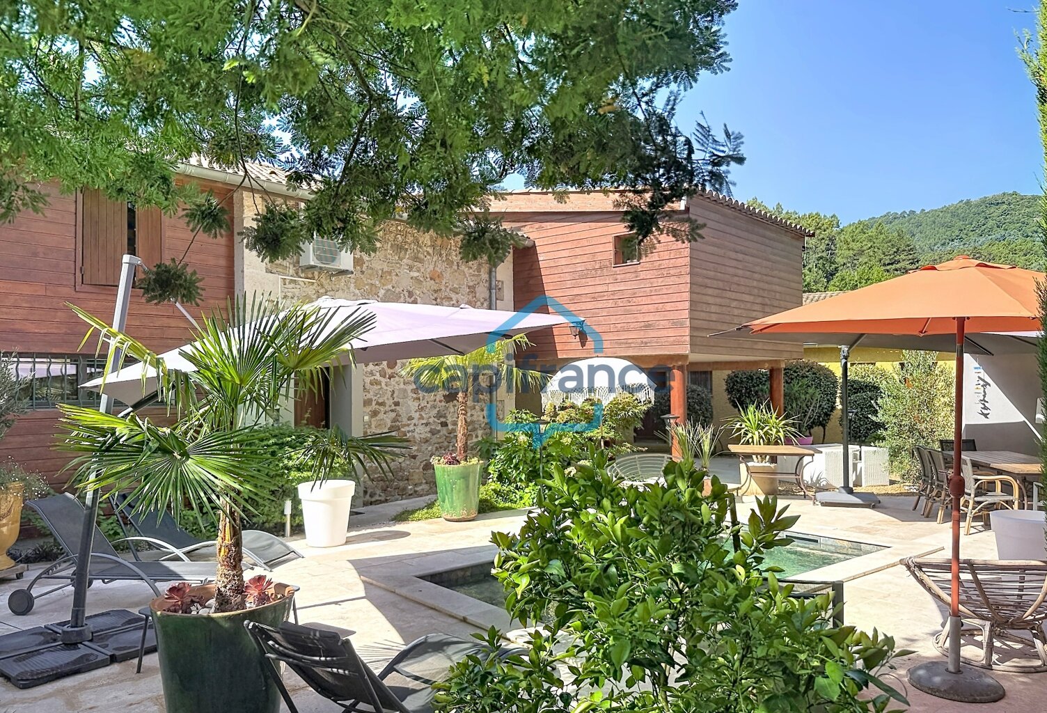 Propriété de prestige en pierre et bois à Anduze — 446 m², piscine et parking de 20 places — photo 1