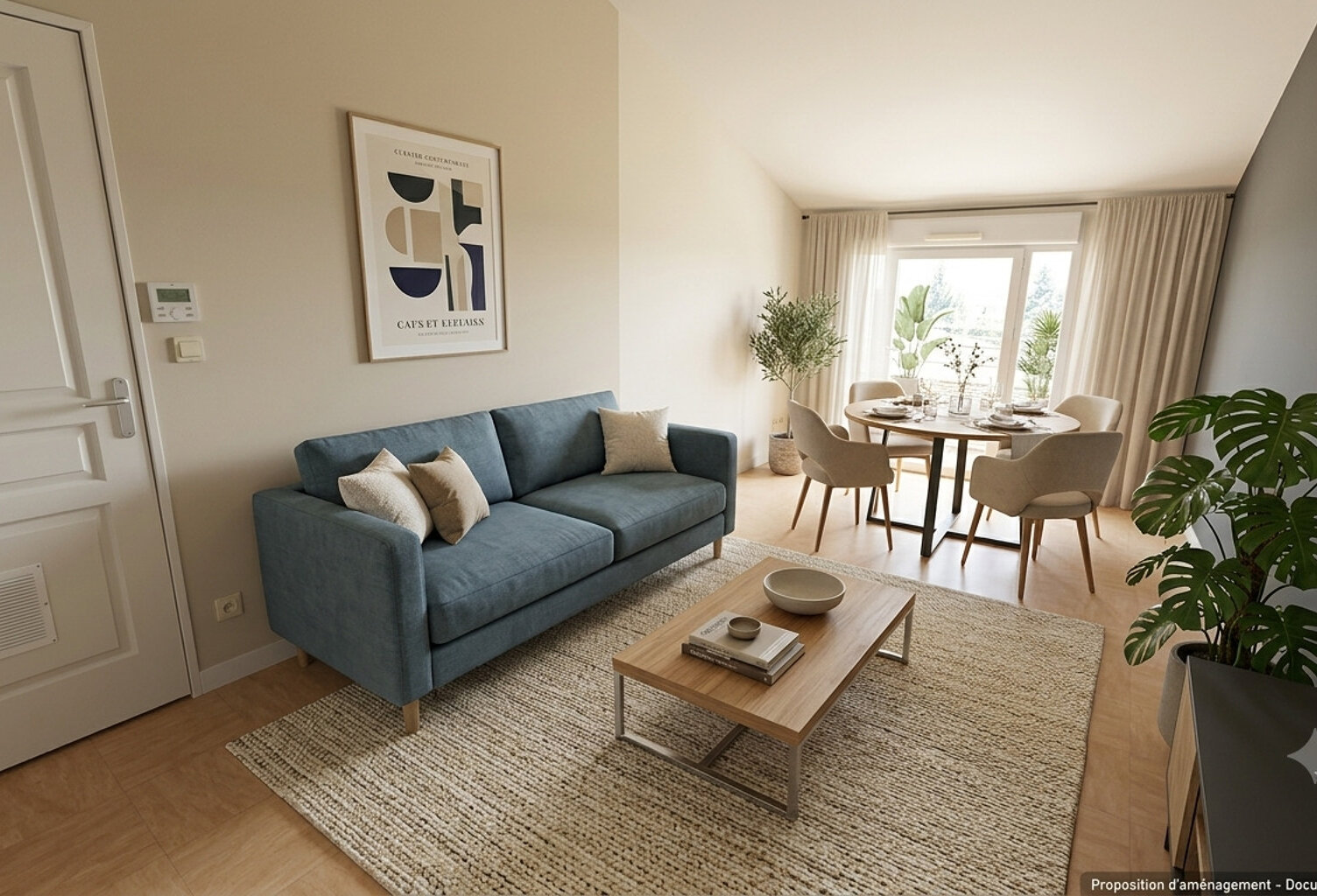 Appartement T2 lumineux avec balcon – Résidence sécurisée à deux pas des remparts — photo 1