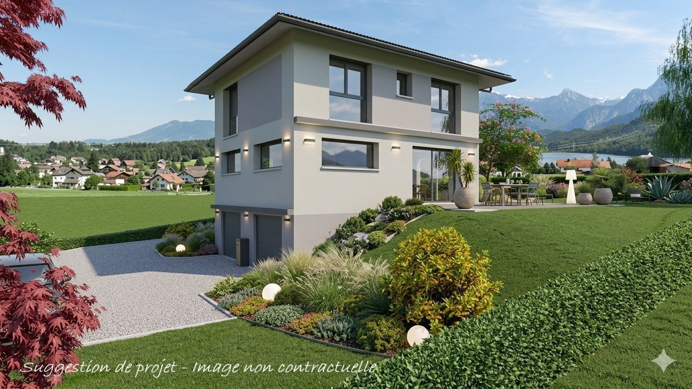 Projet de construction d'une maison de 3 chambres de 108 m² avec terrain à ALLINGES (74)