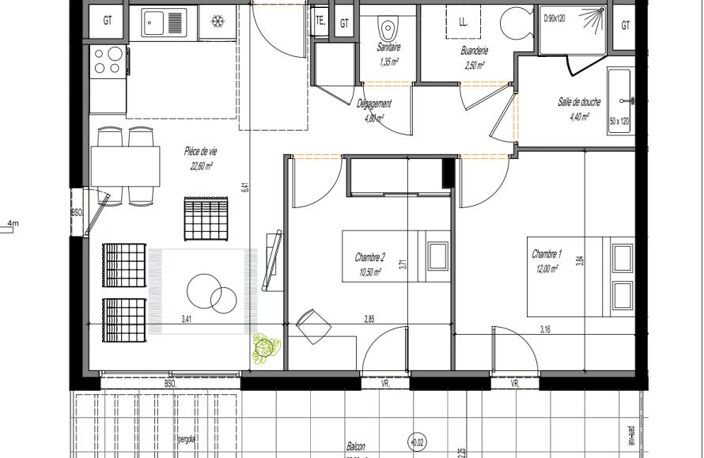 Bel appartement T3 avec grande terrasse à Sathonay-Village — photo 4