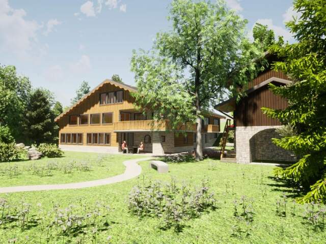 74800 - ARACHES-LA-FRASSE  -  Chalet de 577 m2 sur parcelle d'environ 14 ares  - A SAISIR DE SUITE !!!!!! — photo du bien