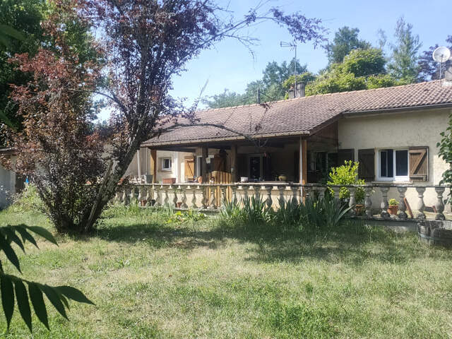 MAISON DANS UN CADRE VERDOYANT + APPARTEMENT A LARUSCADE — photo du bien