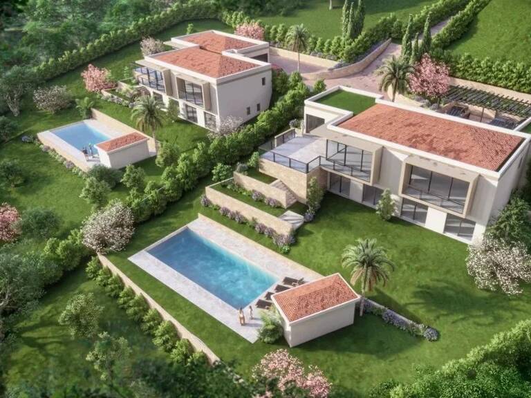 A vendre à Mougins, terrain à diviser en 2 villas avec permis de construire purgé — photo 1