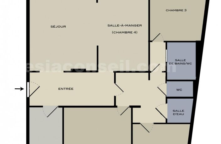 5 PIECES 105 m2 avec BALCON à ALÉSIA — photo 2