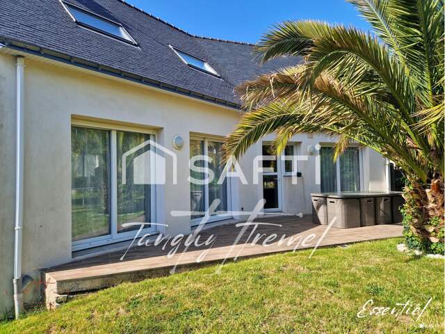 LANVAUDAN  Maison familiale sans travaux avec vie de plain-pied et sous-sol complet — photo du bien