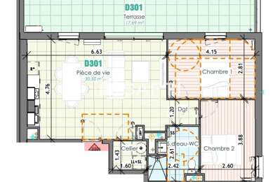 Appartement 3 pièces 240000 €