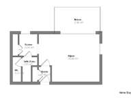 Studio avec grand balcon de 7m2 — photo 3