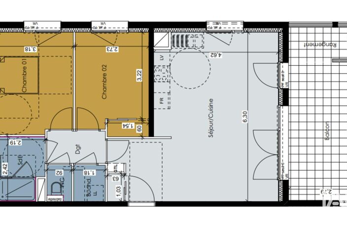 Vente Appartement 3 pièces — photo 5