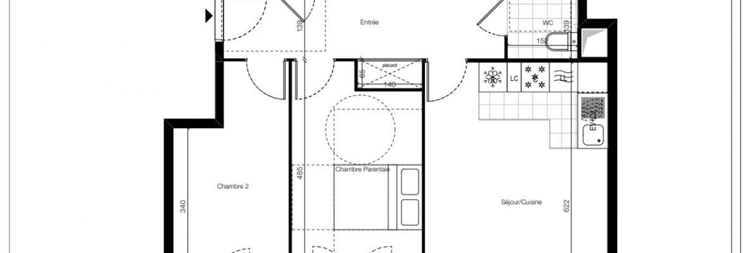 Appartement 3 Pièces 65 m² à louer à Bagneux (92220)