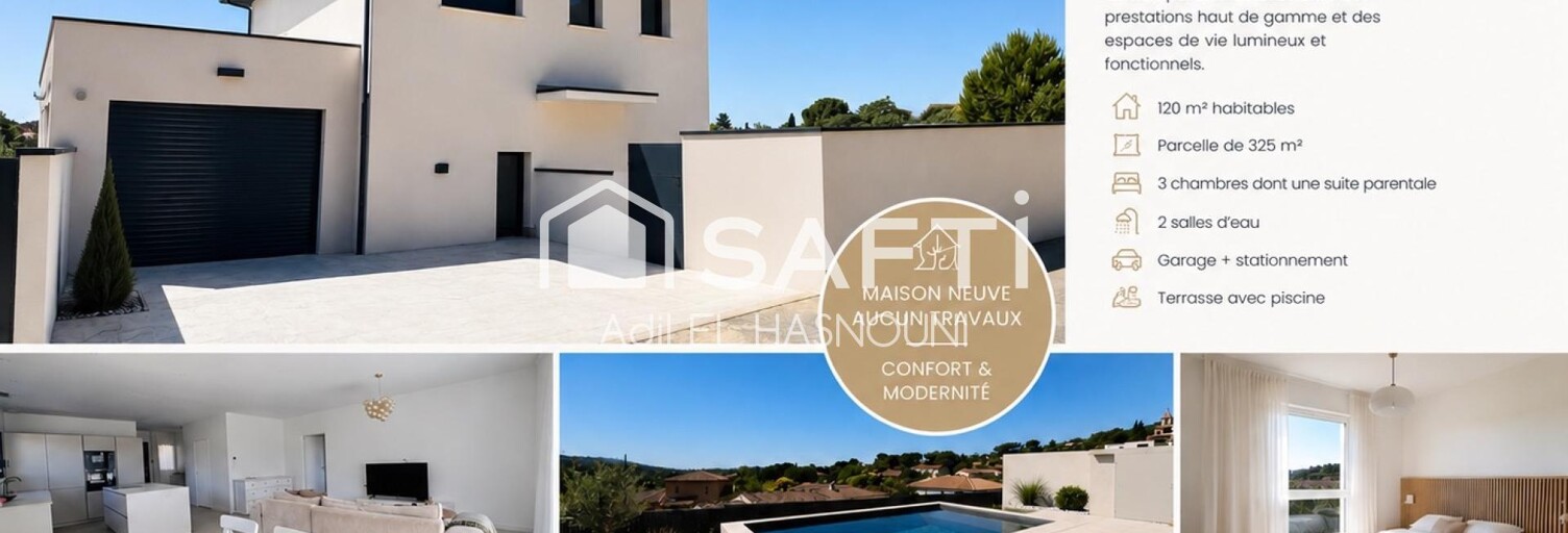 Maison 5 Pièces 120 m² à vendre à Vailhauquès (34570)