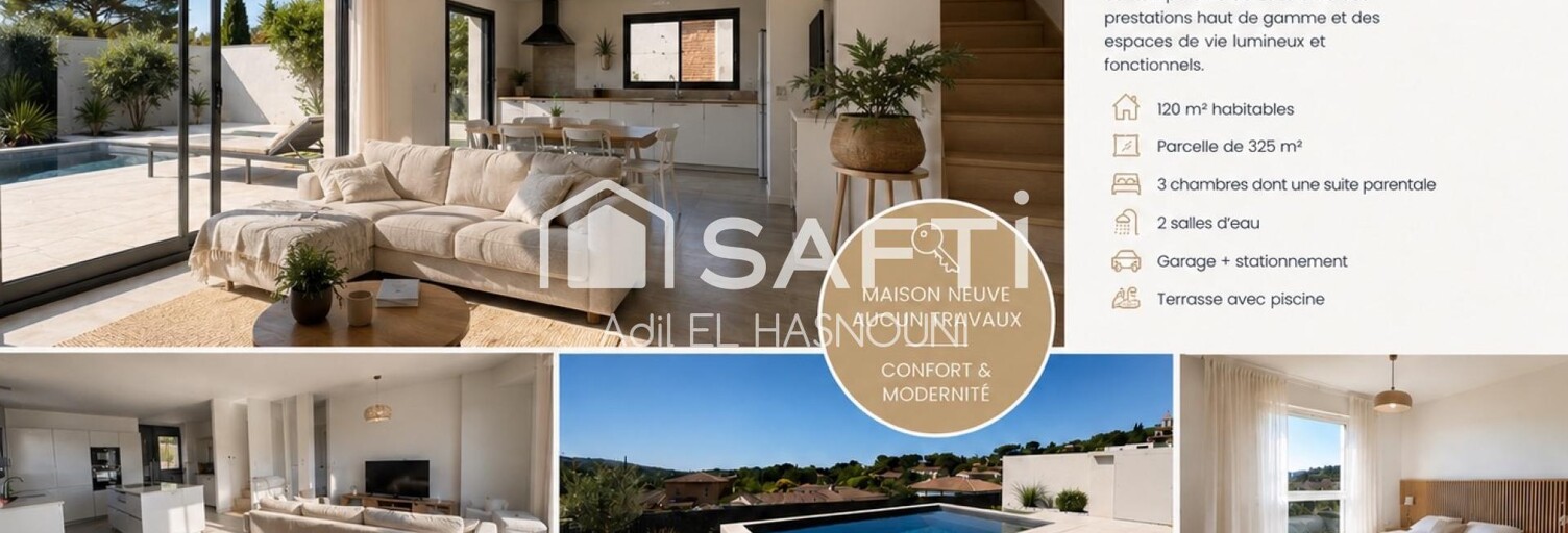 Maison 5 Pièces 120 m² à vendre à Vailhauquès (34570)