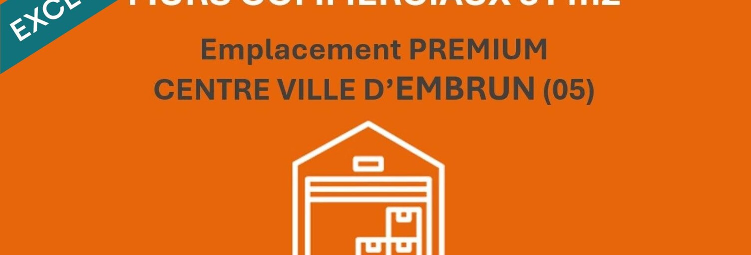 Commerce 6 Pièces 81 m² à vendre à Embrun (05200)