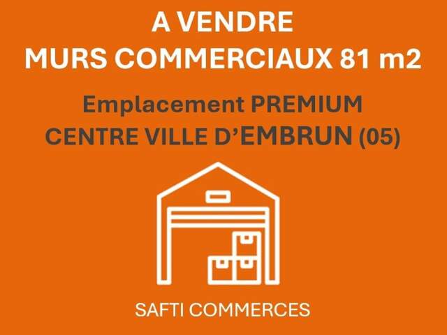 À VENDRE  MURS COMMERCIAUX - EMPLACEMENT PREMIUM À EMBRUN — photo du bien