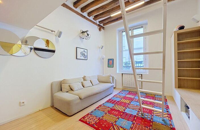 PETIT LOFT ATYPIQUE 3M50 SOUS PLAFOND À 2 PAS DE BASTILLE — photo 2